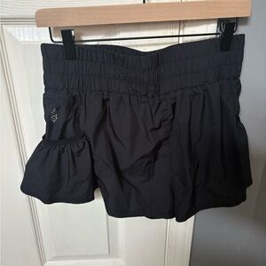FP Movement by Free People Black Get Your Flirt On Shorts